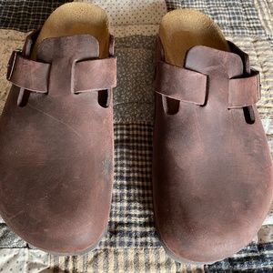 NEW Birkenstock Boston Soft Footbed Clog Brown Leather EU 37 US 6- 6.5